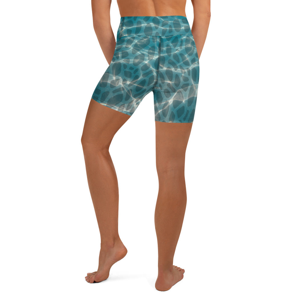 Yoga/Swim Shorts Ocean Teal