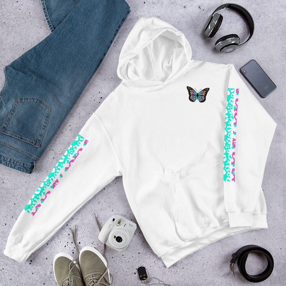 Unisex Eco-Enviro-Friendly and Ethically Sourced Heavy Blend Hoodie Butterfly