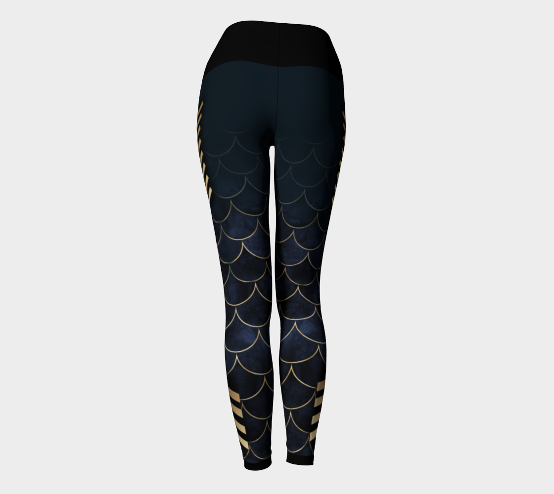 Luxury Super Wide Waist Eco Polyester Leggings Pearl