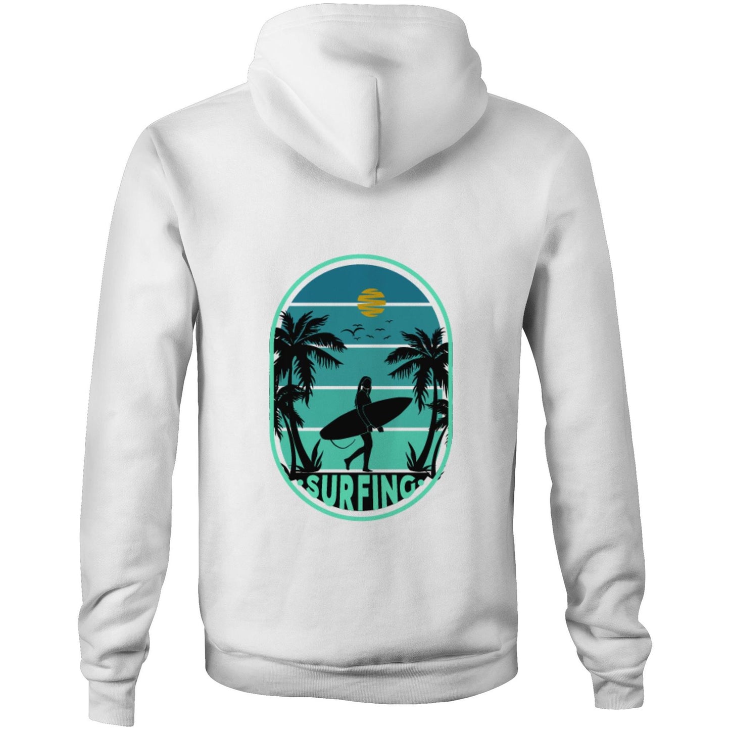 Unisex Eco-Enviro-Friendly and Ethically Sourced Aussie Hoodie Surf Day