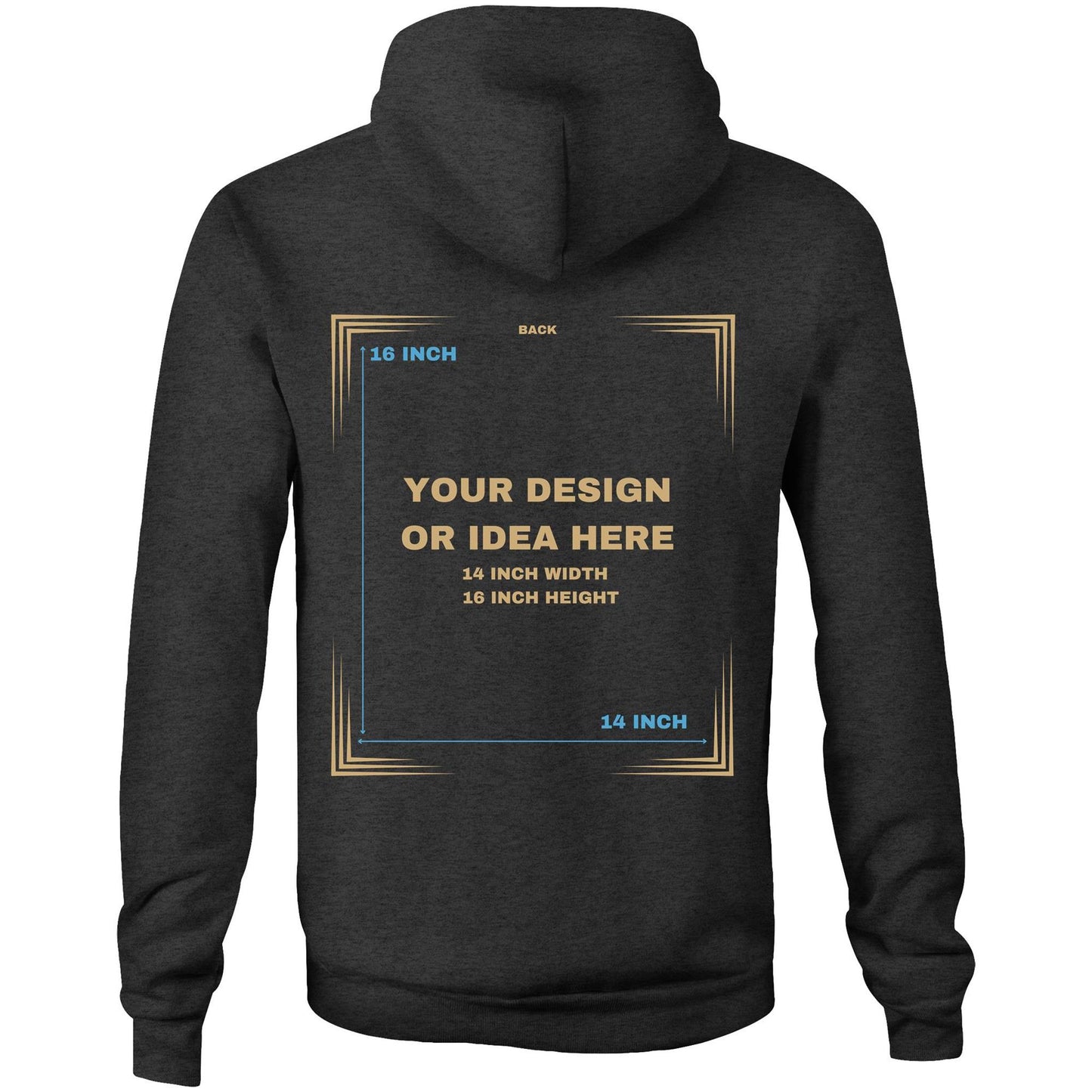 Custom Hoodie Back Only Design