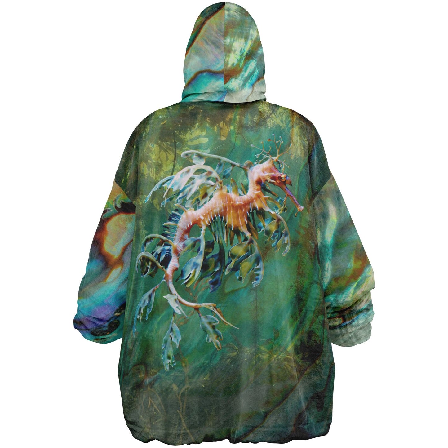 Reversible Snug Hoodie-Oodie, Boxfish and Leafy Sea Dragon