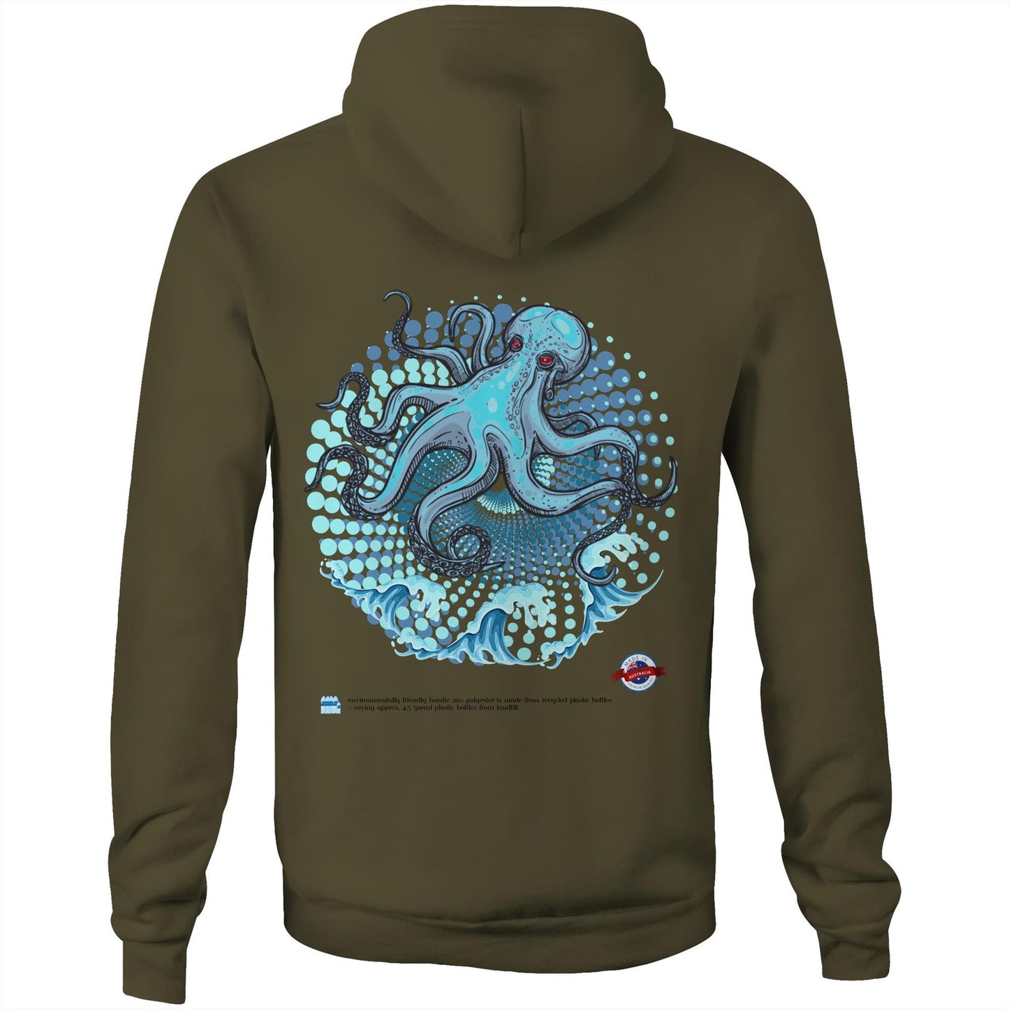 Unisex Eco-Enviro-Friendly and Ethically Sourced Aussie Hoodie OCCY Whisperer <3