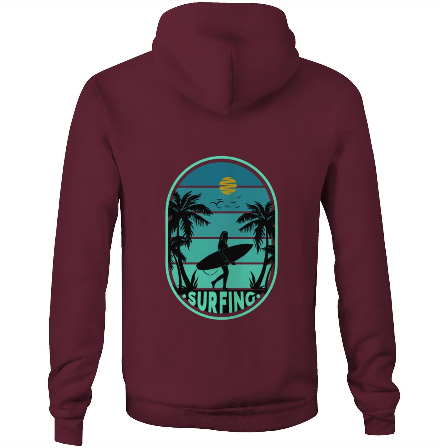 Unisex Eco-Enviro-Friendly and Ethically Sourced Aussie Hoodie Surf Day