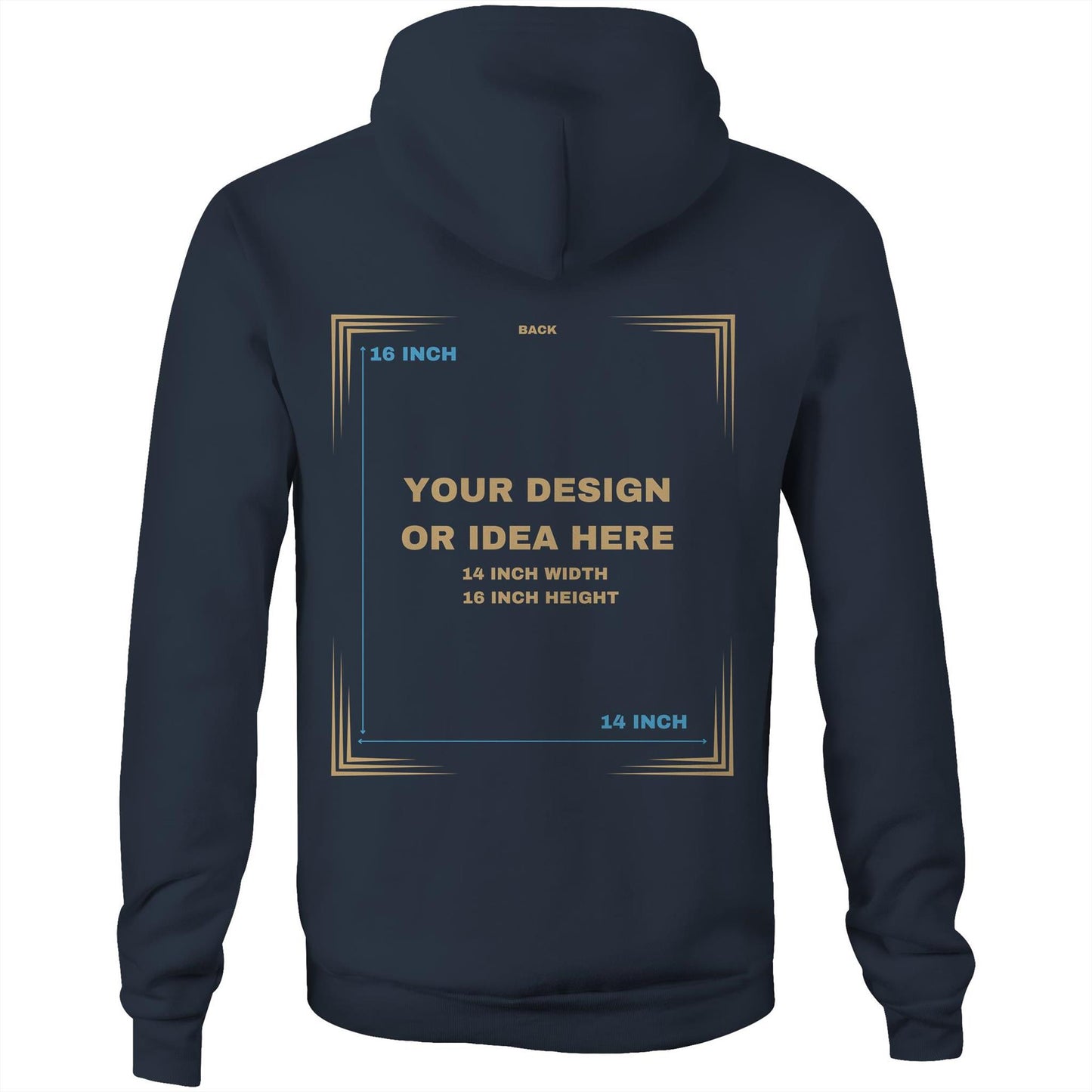 Custom Hoodie Back Only Design