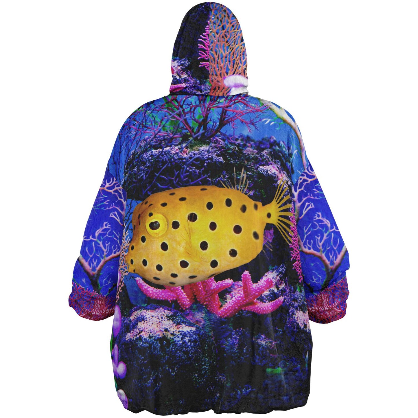 Reversible Snug Hoodie-Oodie, Boxfish and Leafy Sea Dragon