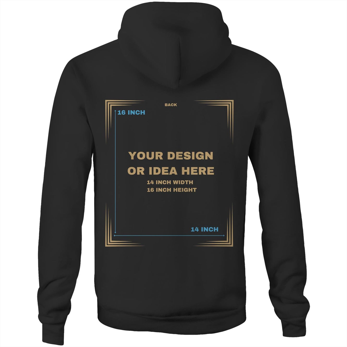 Custom Hoodie Back Only Design