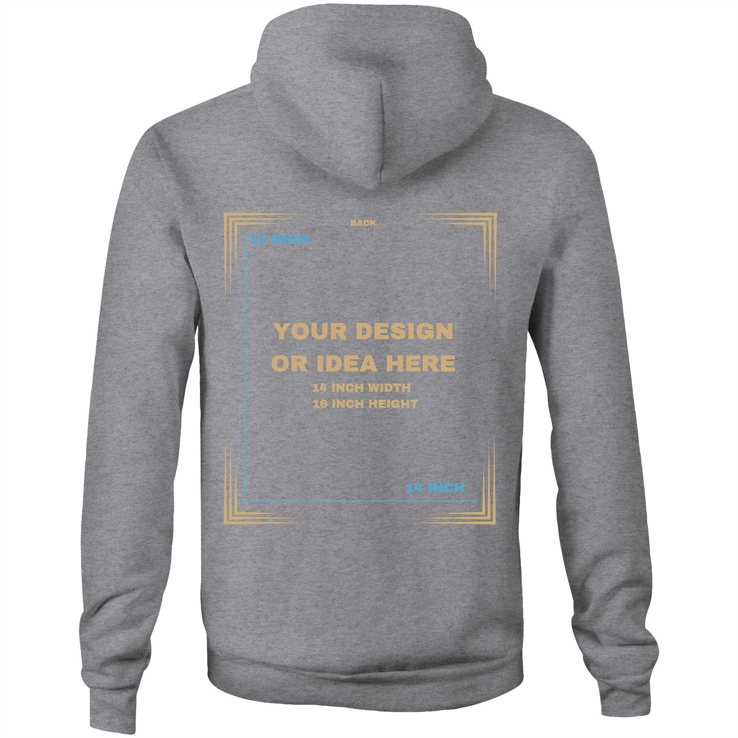 Custom Hoodie Back Only Design