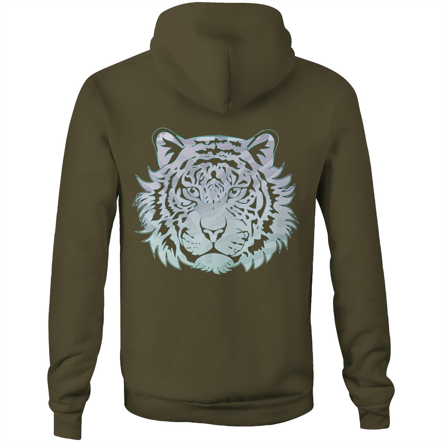 Unisex Eco-Enviro-Friendly and Ethically Sourced Aussie Hoodie Ice Tiger