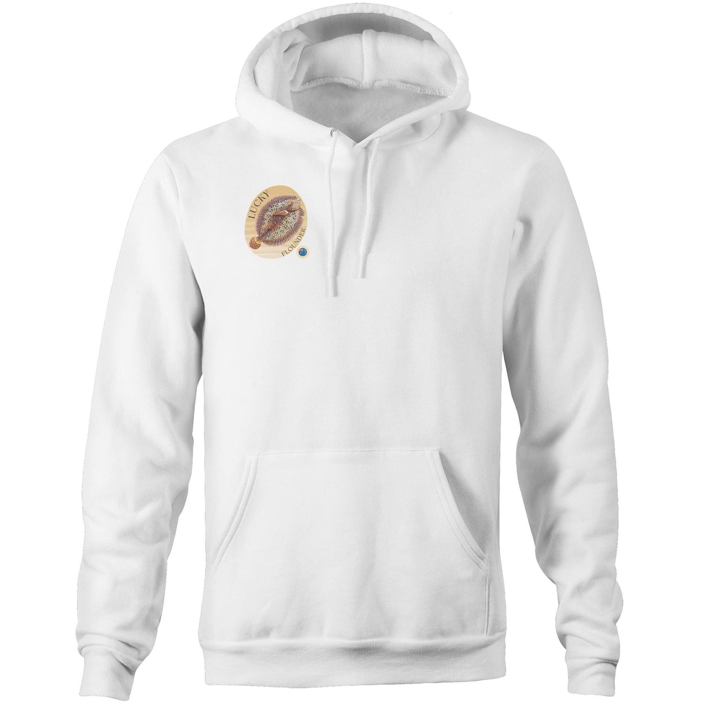 Unisex Eco-Enviro-Friendly and Ethically Sourced Aussie Hoodie Lucky Flounder