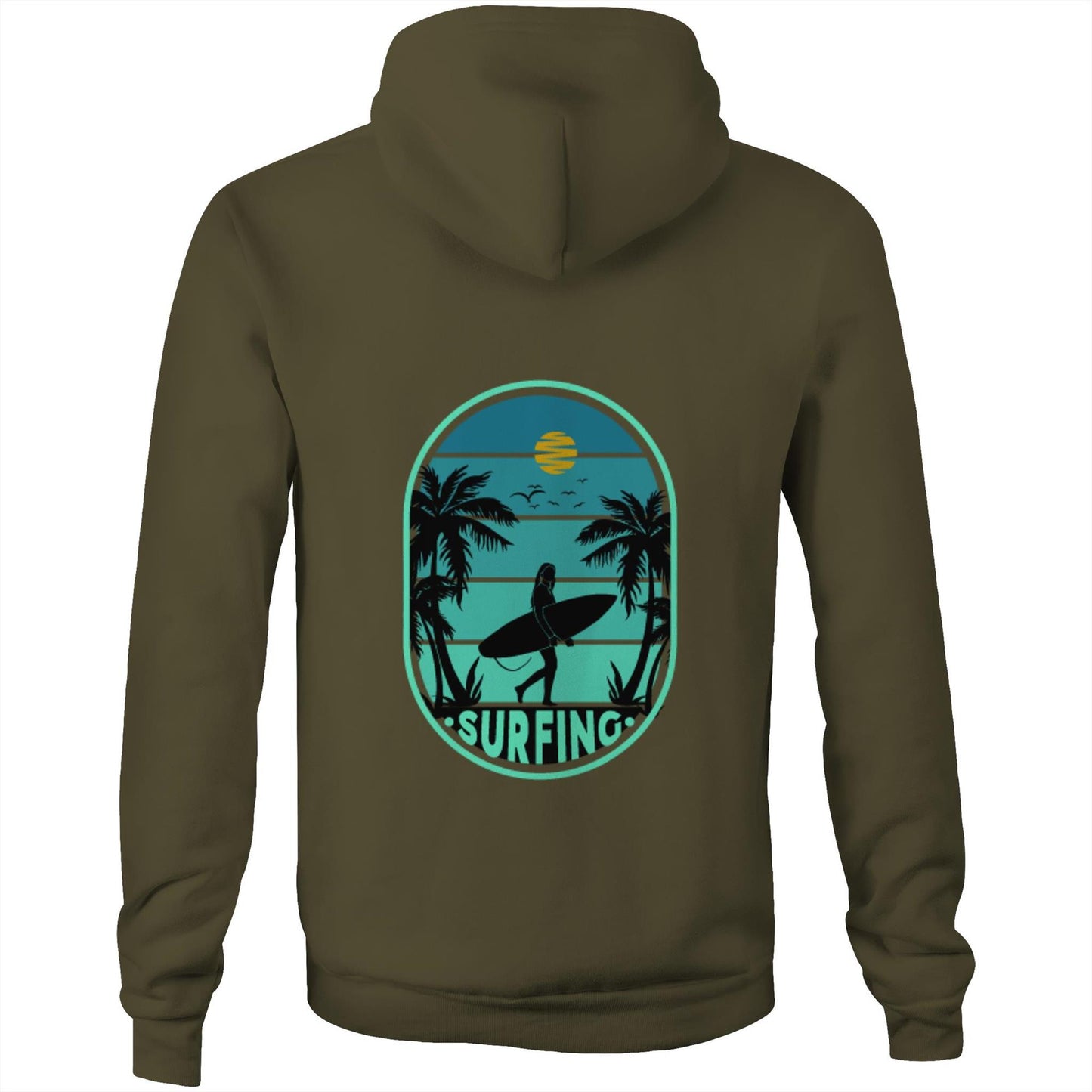 Unisex Eco-Enviro-Friendly and Ethically Sourced Aussie Hoodie Surf Day