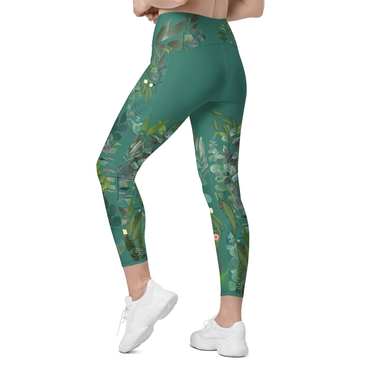 Gillian Grace Recycled Crossover Leggings with Pockets Australian Native