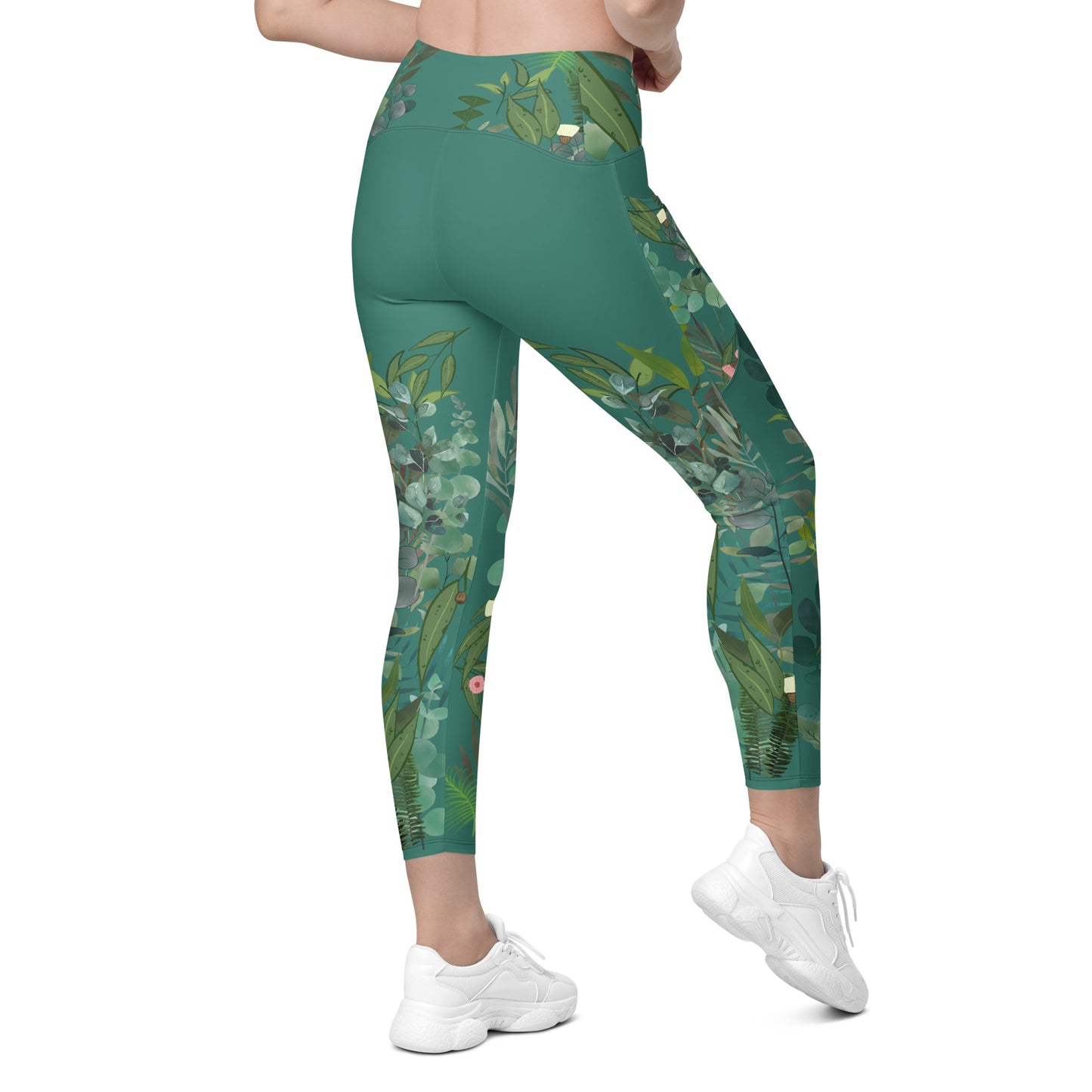 Gillian Grace Recycled Crossover Leggings with Pockets Australian Native