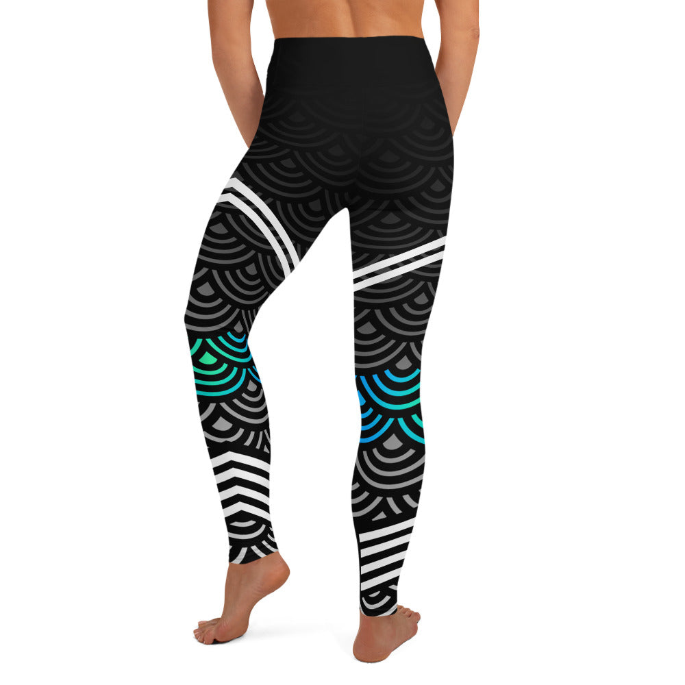 Mermaid Storm High Waisted Leggings