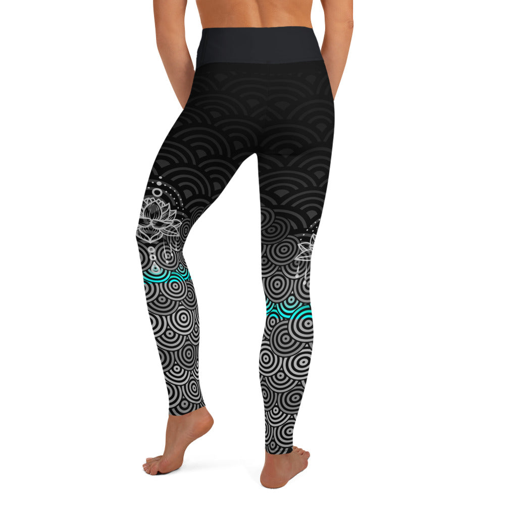 Mermaid Ebony High Waisted Leggings