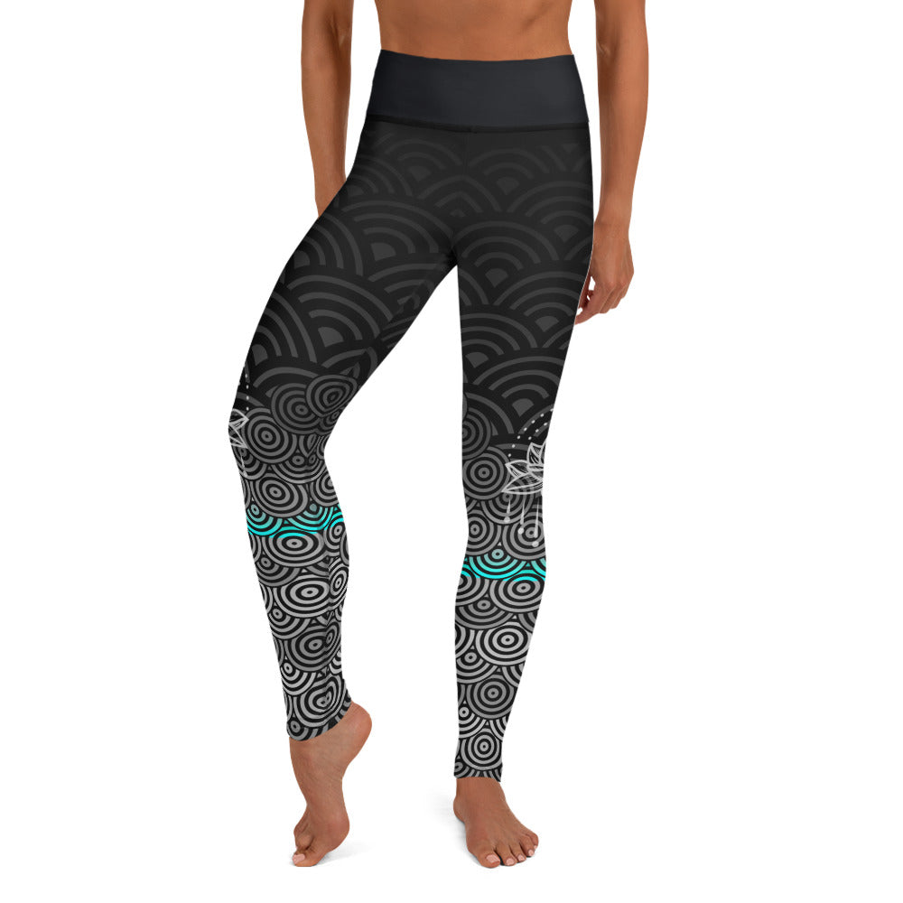 Mermaid Ebony High Waisted Leggings