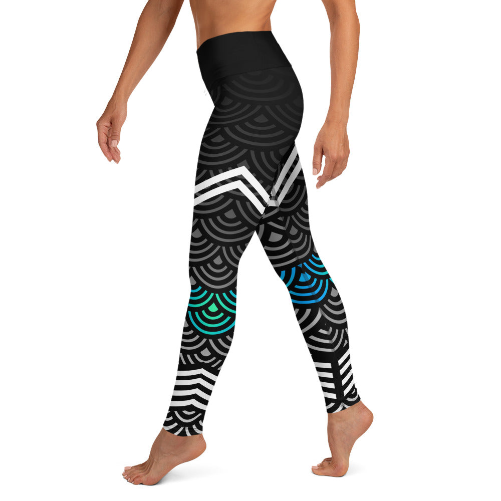 Mermaid Storm High Waisted Leggings