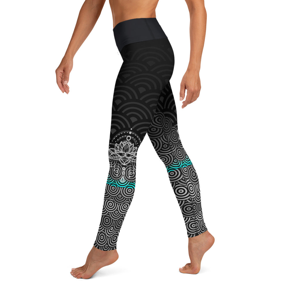 Mermaid Ebony High Waisted Leggings