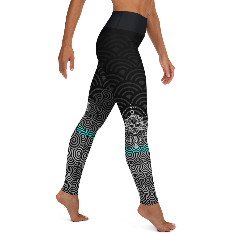 Mermaid Ebony High Waisted Leggings