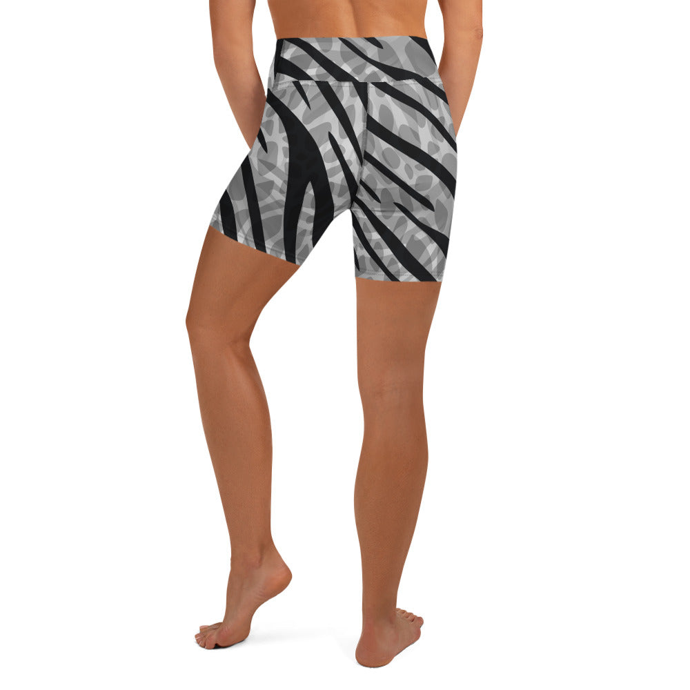 Yoga/Swim Shorts Snow Tiger