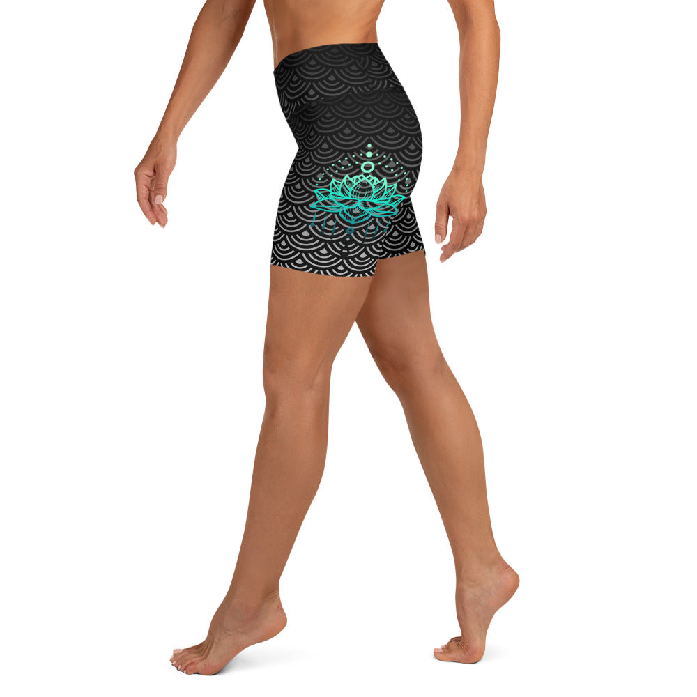 Yoga/Swim Shorts Mermaid Ebony