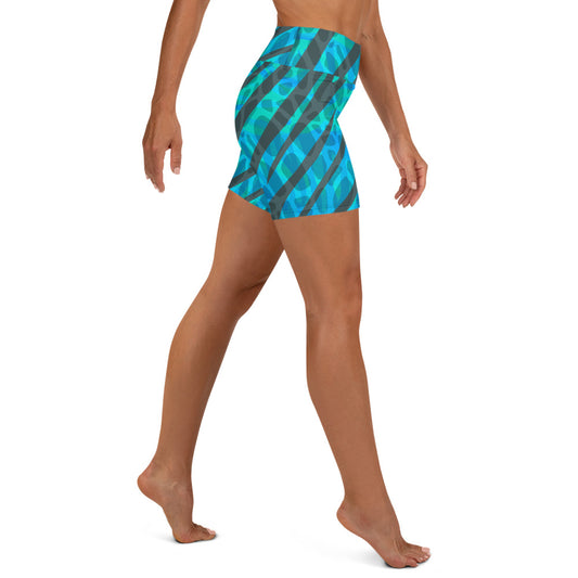 Yoga/Swim Shorts Ice Tiger