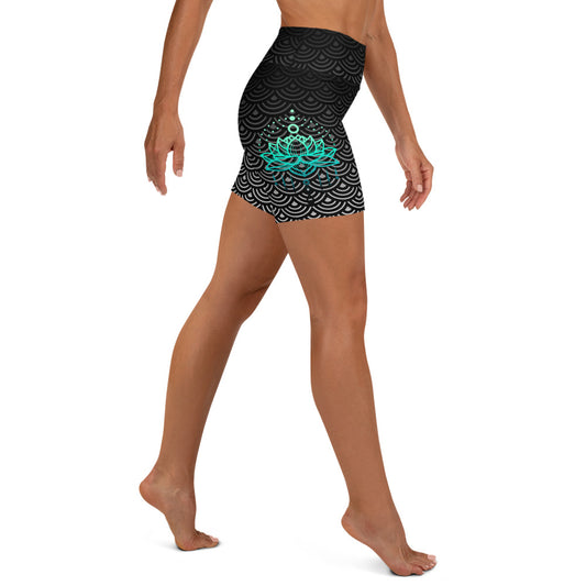 Yoga/Swim Shorts Mermaid Ebony