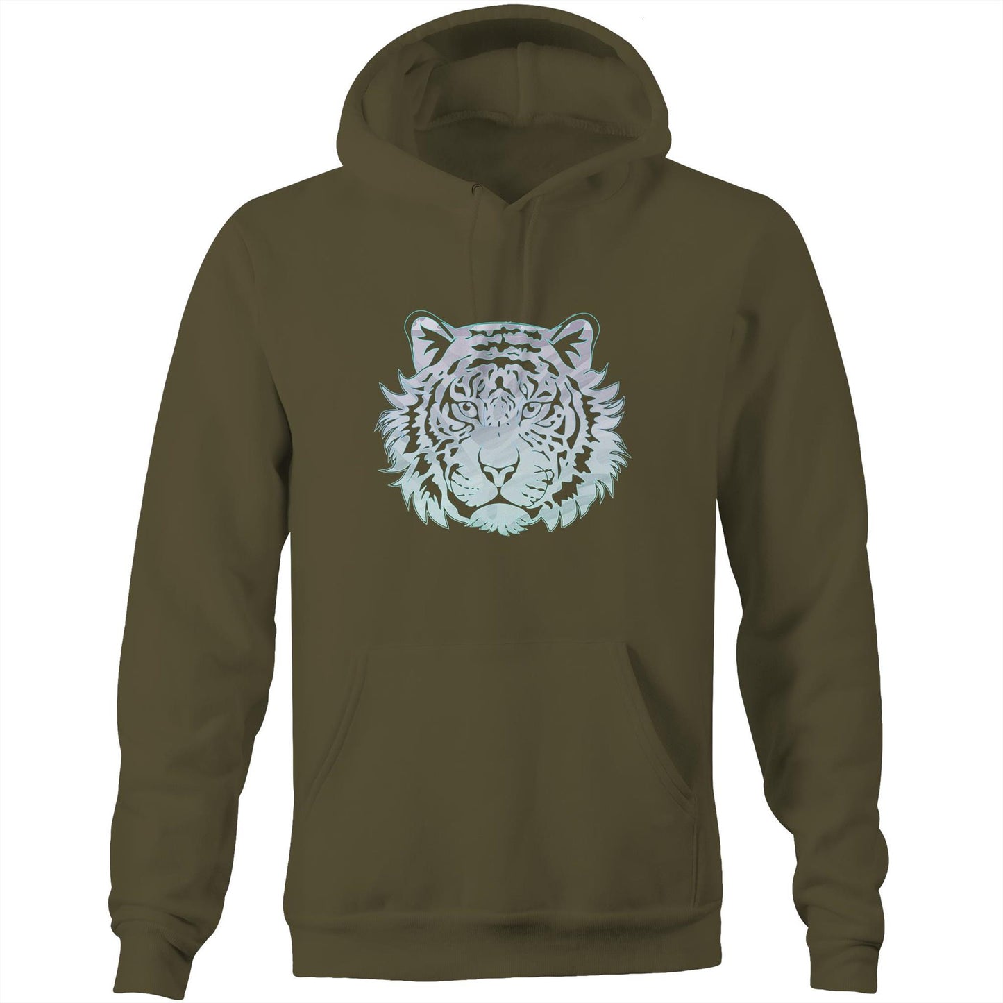 Unisex Eco-Enviro-Friendly and Ethically Sourced Aussie Hoodie Ice Tiger