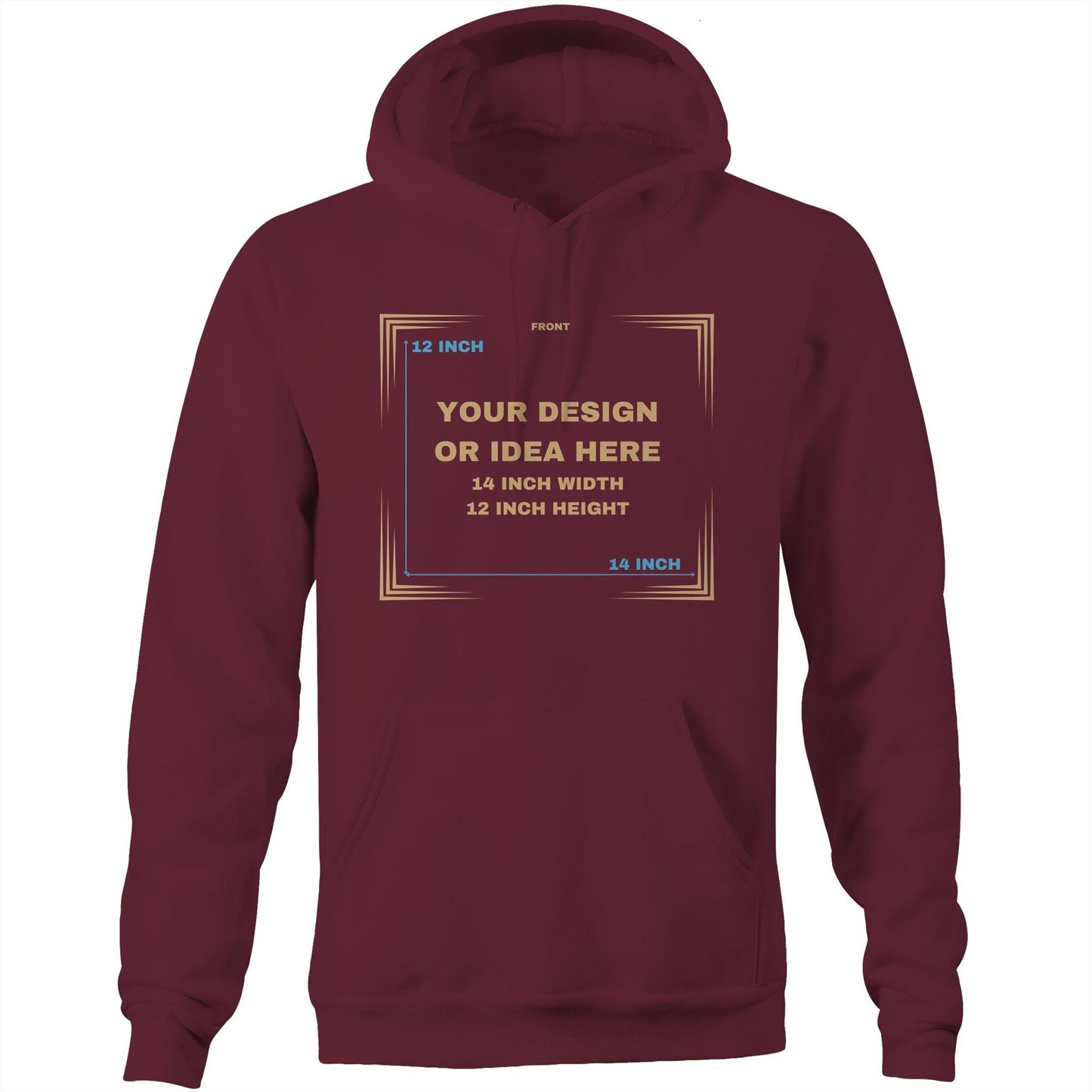 Custom Hoodie Front and Back Design