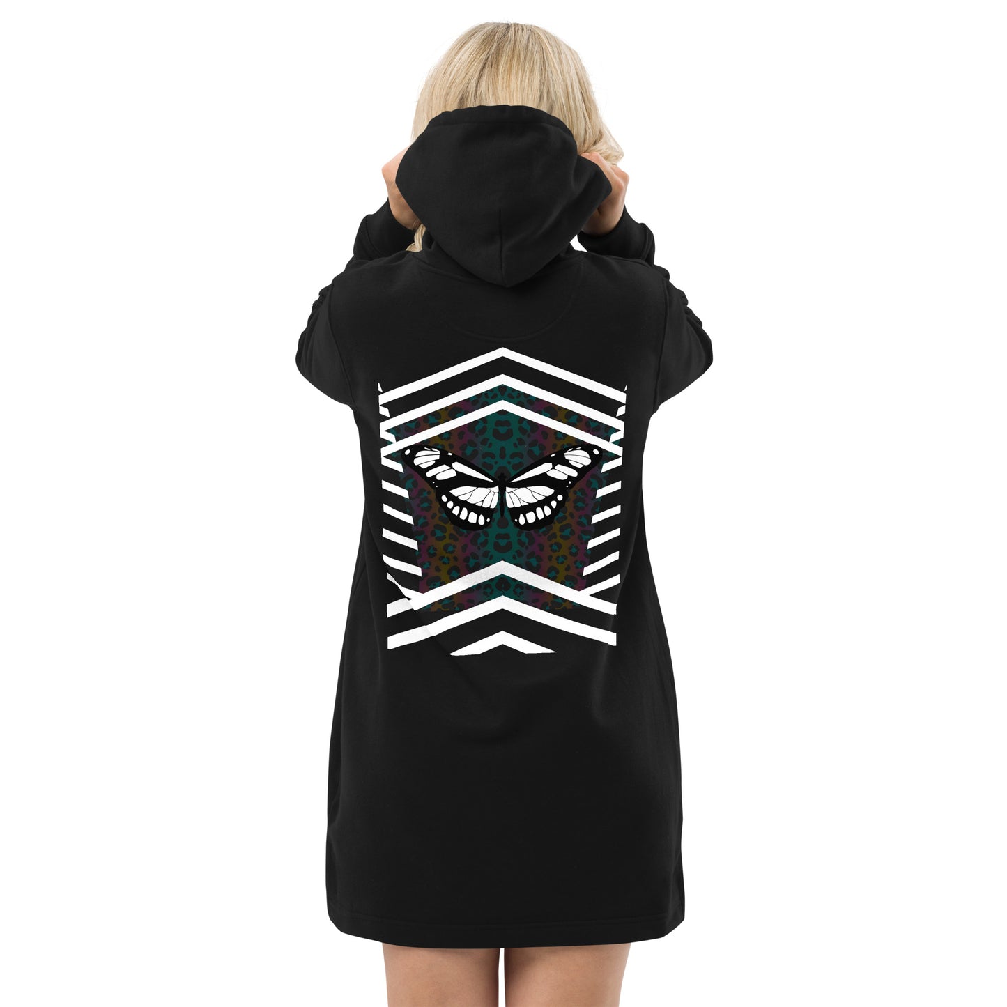 Dark Butterfly Eco Friendly HOODIE Dress 1