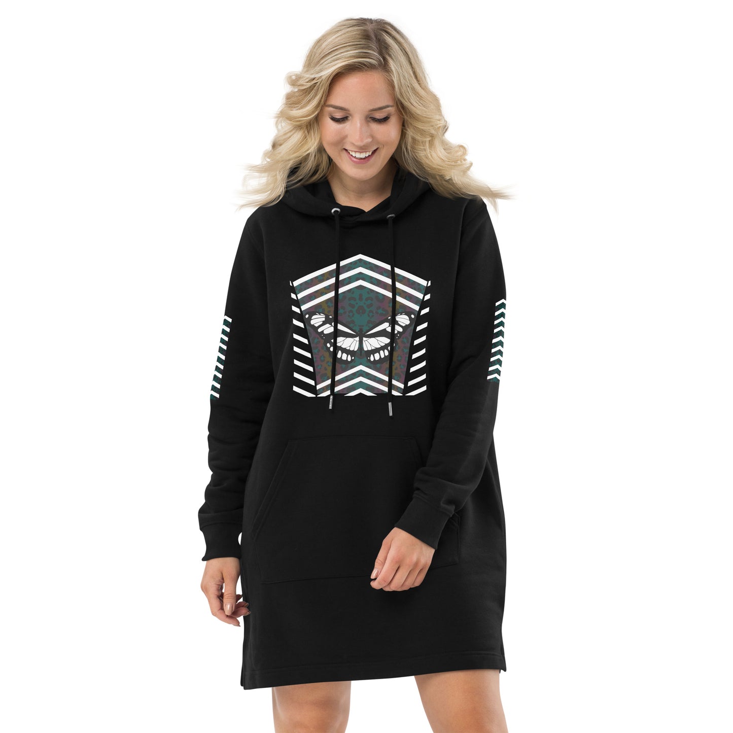 Dark Butterfly Eco Friendly HOODIE Dress 1