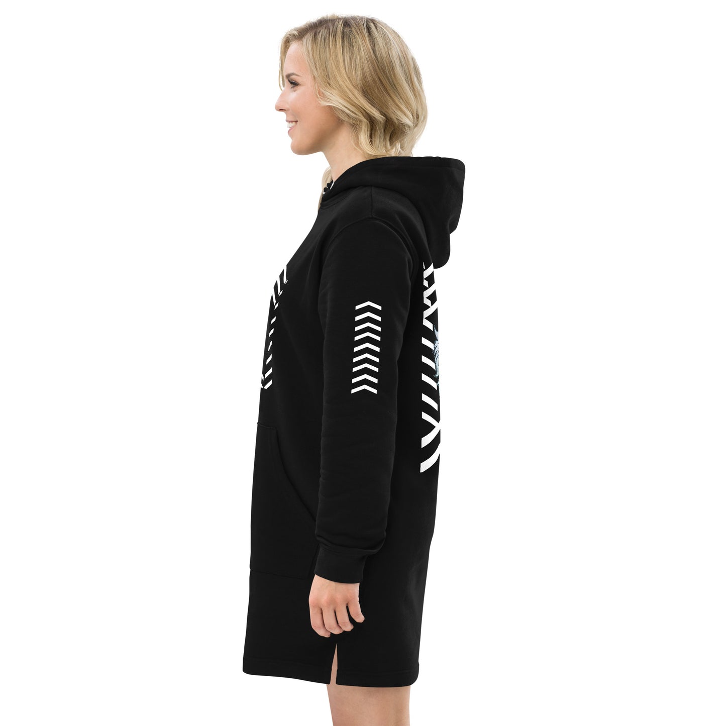 Ice Tiger Striped Eco Friendly HOODIE Dress 1