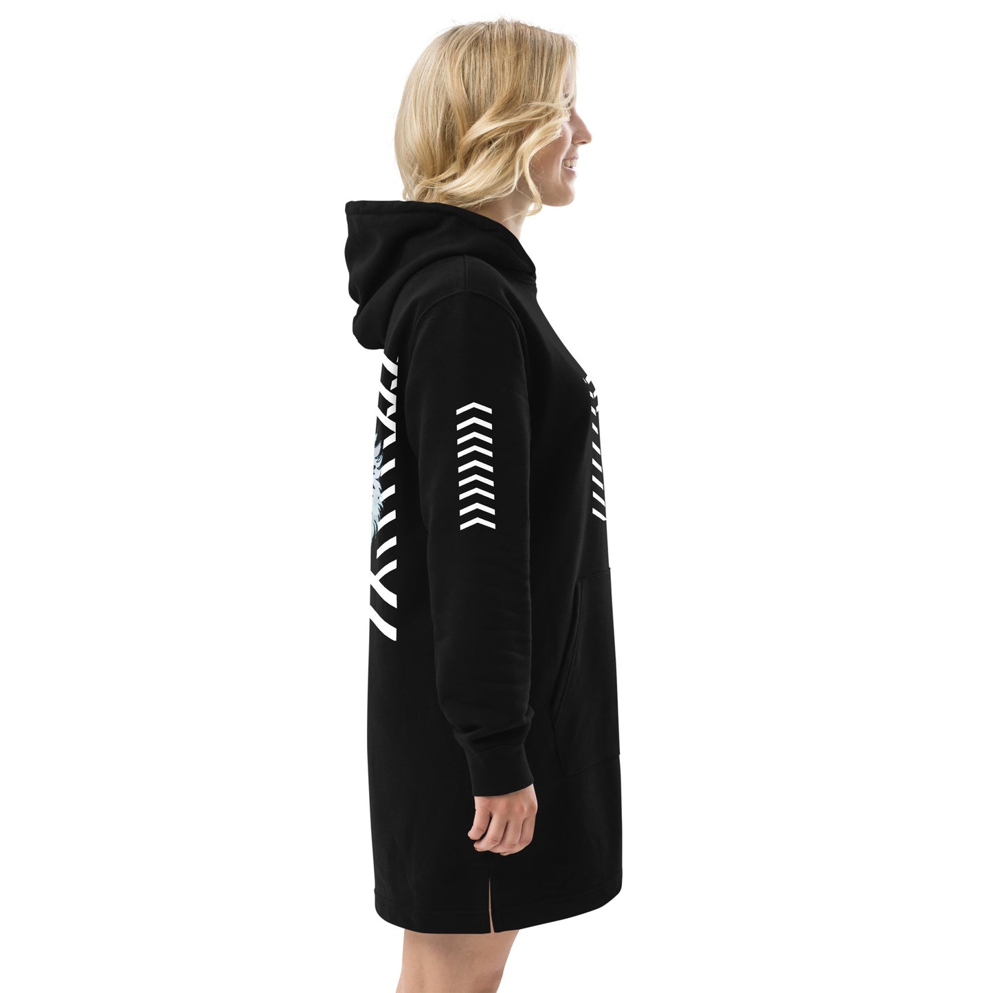 Ice Tiger Striped Eco Friendly HOODIE Dress 1