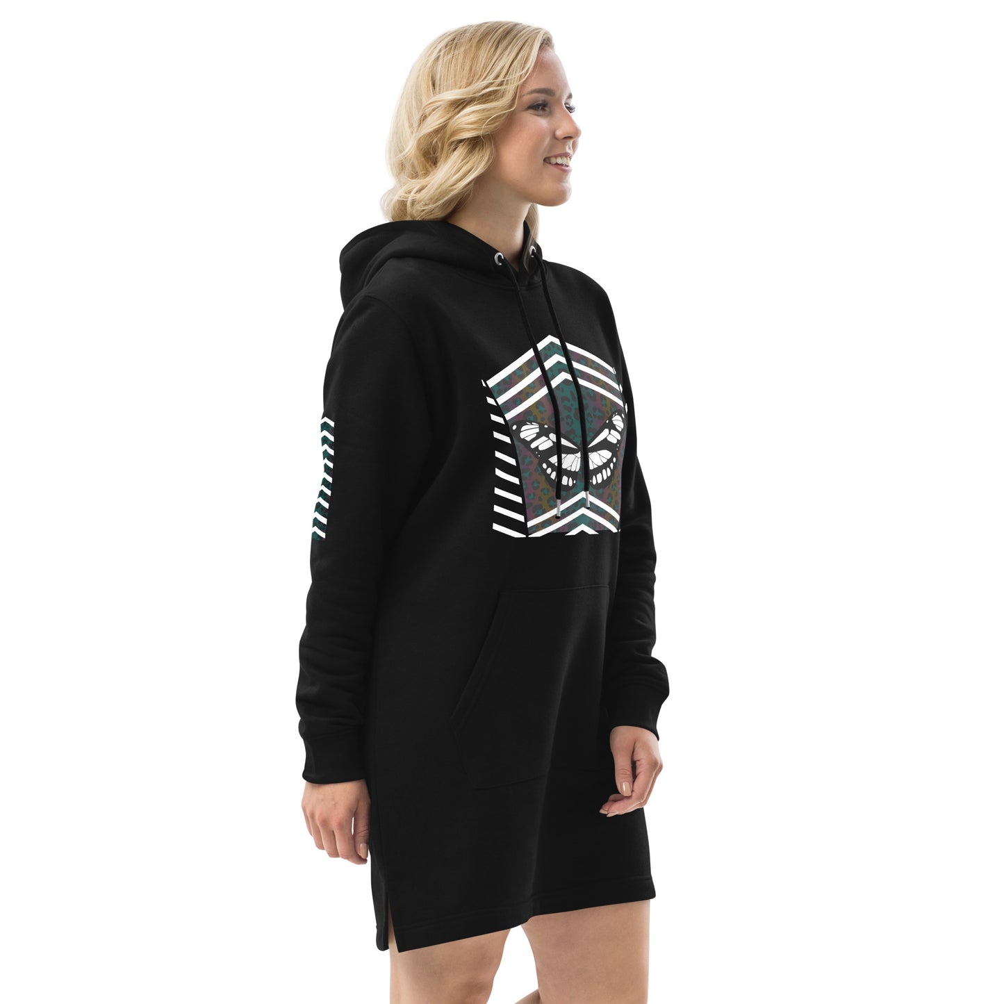 Dark Butterfly Eco Friendly HOODIE Dress 1