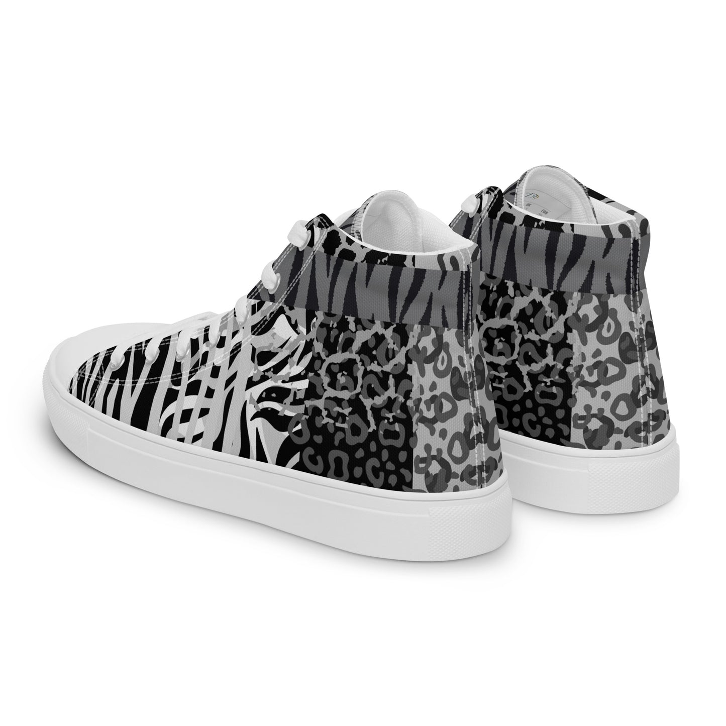 Mens High Top Canvas Shoes Ice Tiger