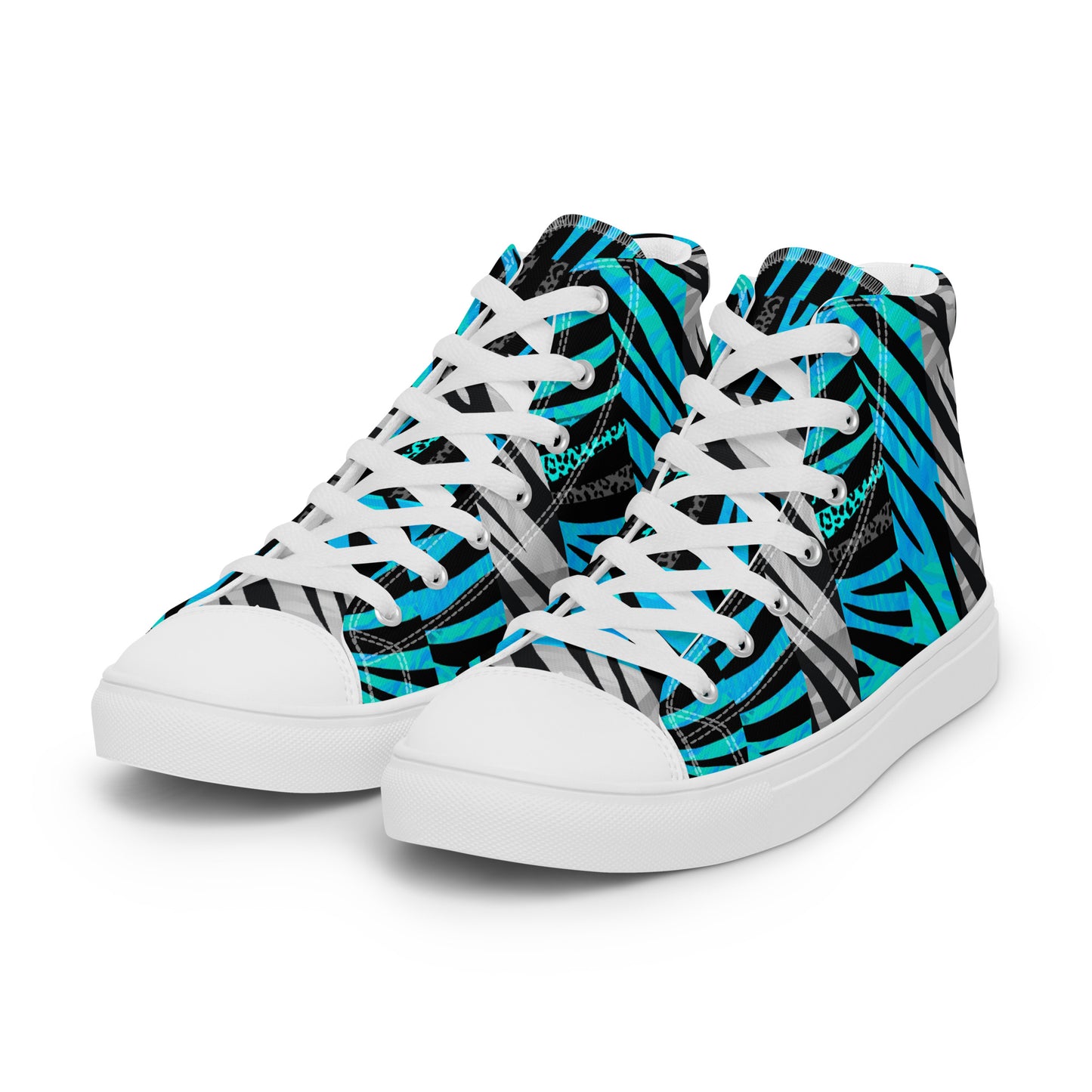 Mens High Top Canvas Shoes Salty Tiger