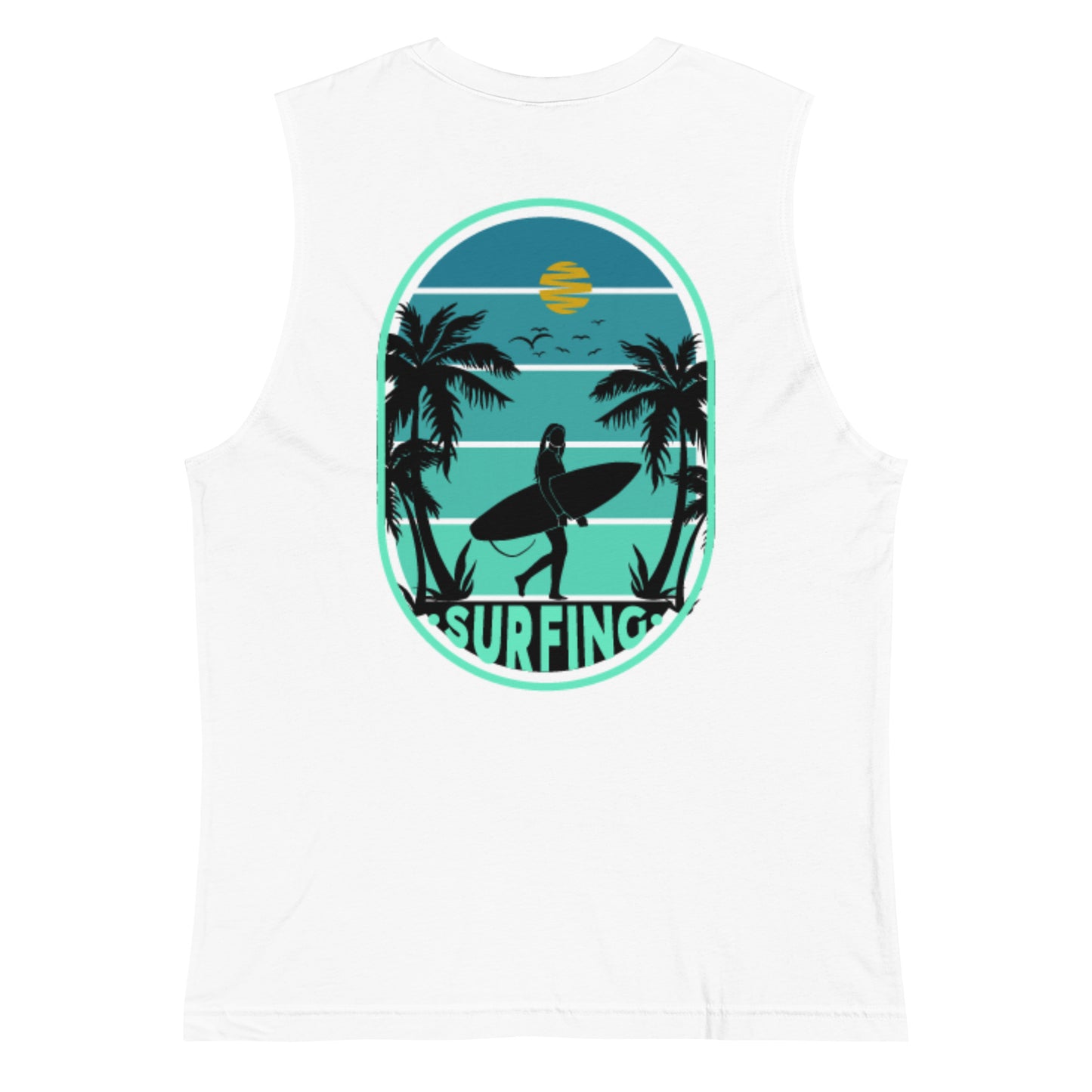 Unisex Eco-Enviro-Friendly and Ethically Sourced Muscle Top Surf Day