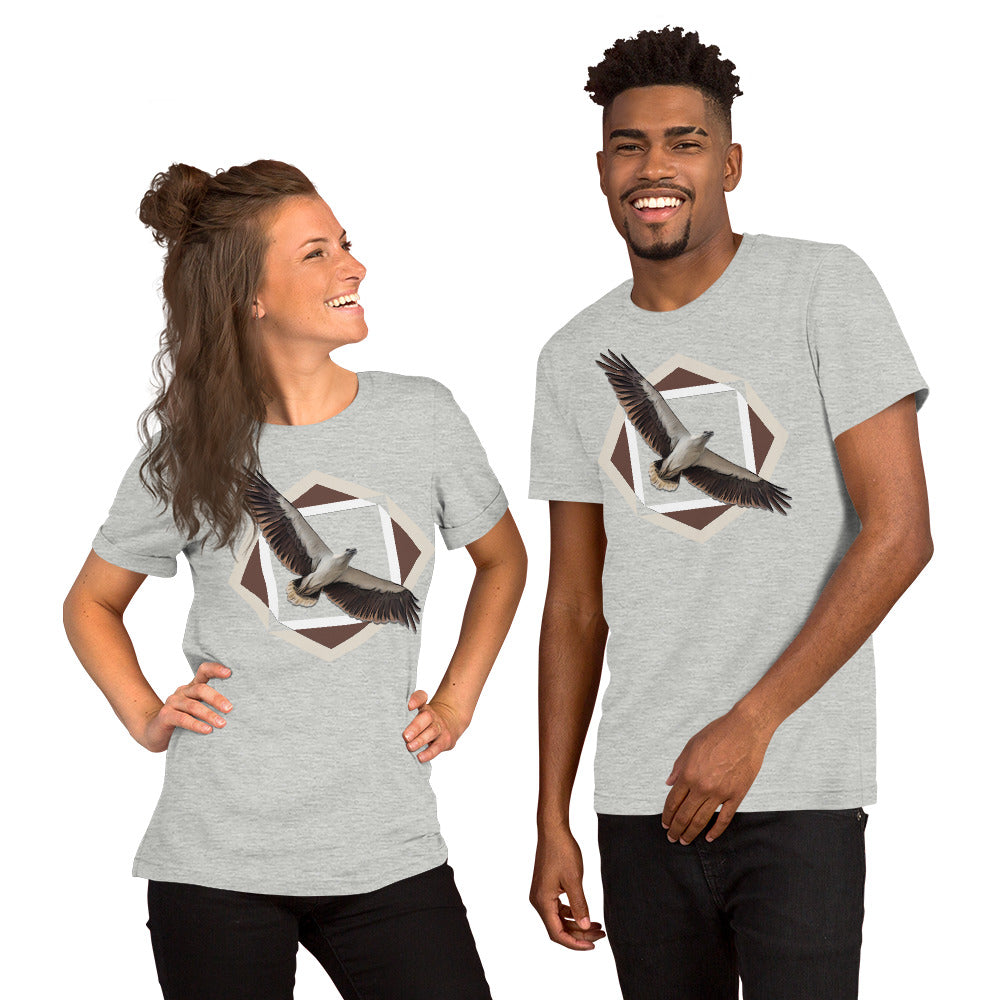 White-bellied Sea-Eagle (Haliaeetus leucogaster). Unisex Cotton t-shirt