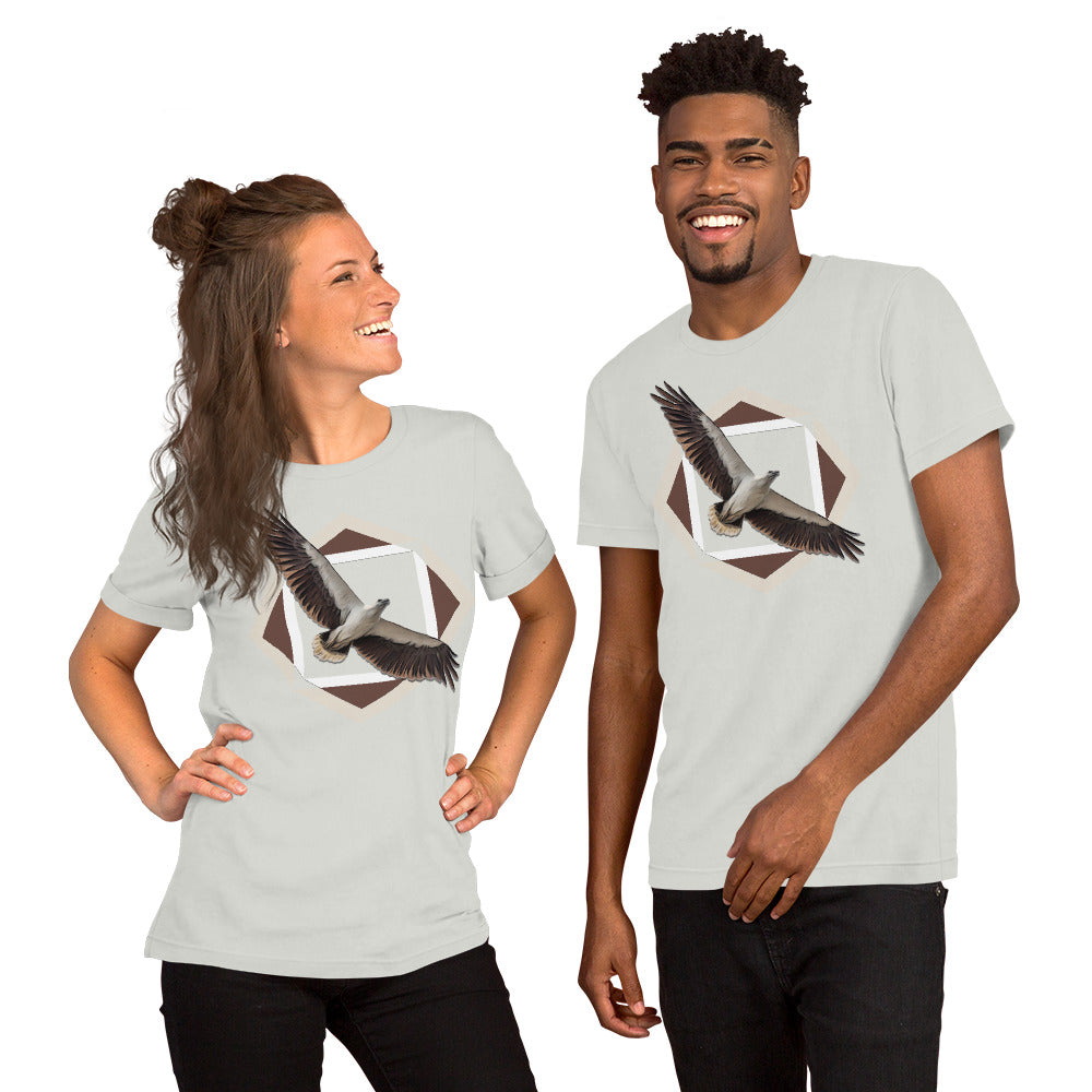 White-bellied Sea-Eagle (Haliaeetus leucogaster). Unisex Cotton t-shirt