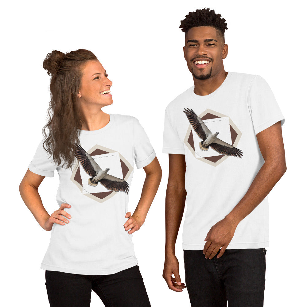 White-bellied Sea-Eagle (Haliaeetus leucogaster). Unisex Cotton t-shirt