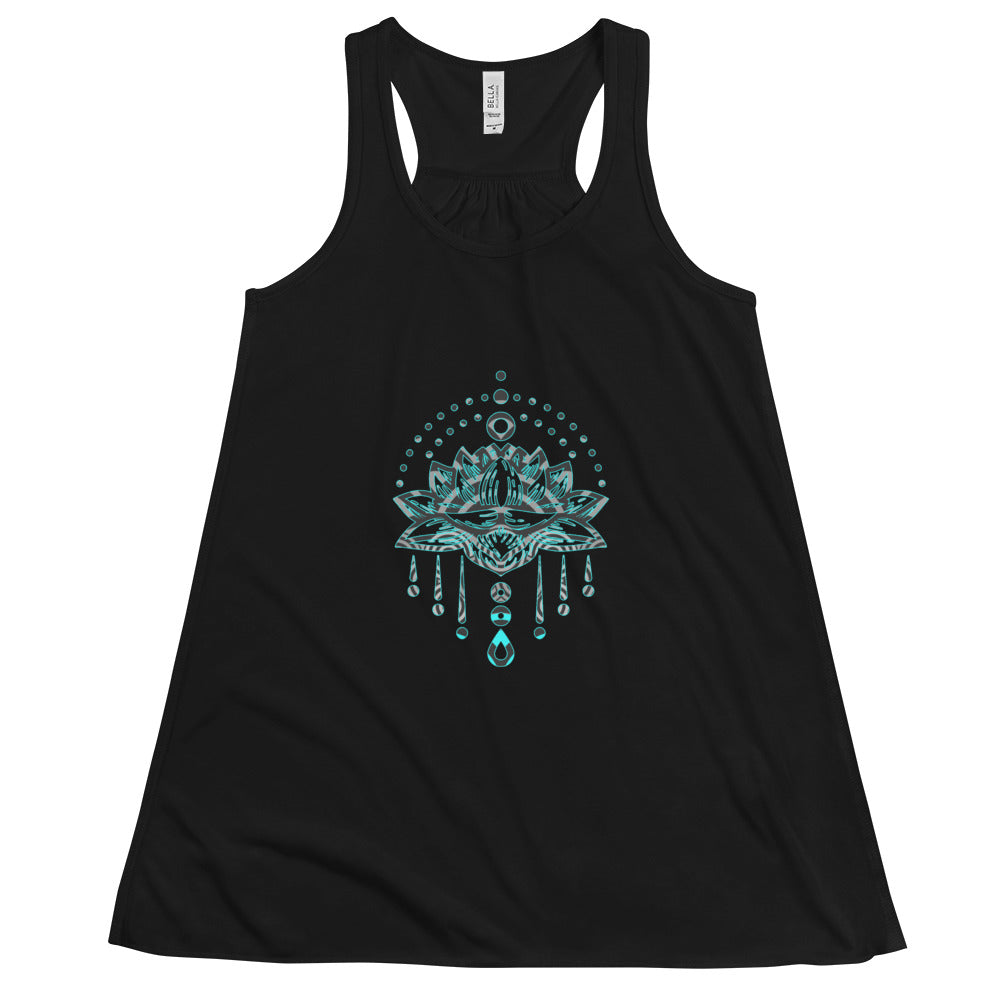 Ladies Eco-Enviro-Friendly & Ethically Sourced Flowy Racerback Tank Mermaid Ebony