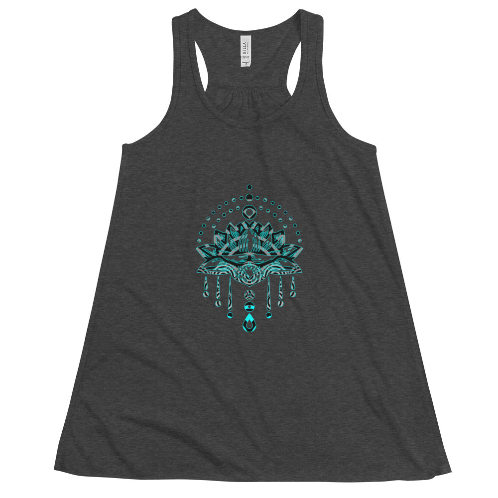 Ladies Eco-Enviro-Friendly & Ethically Sourced Flowy Racerback Tank Mermaid Ebony