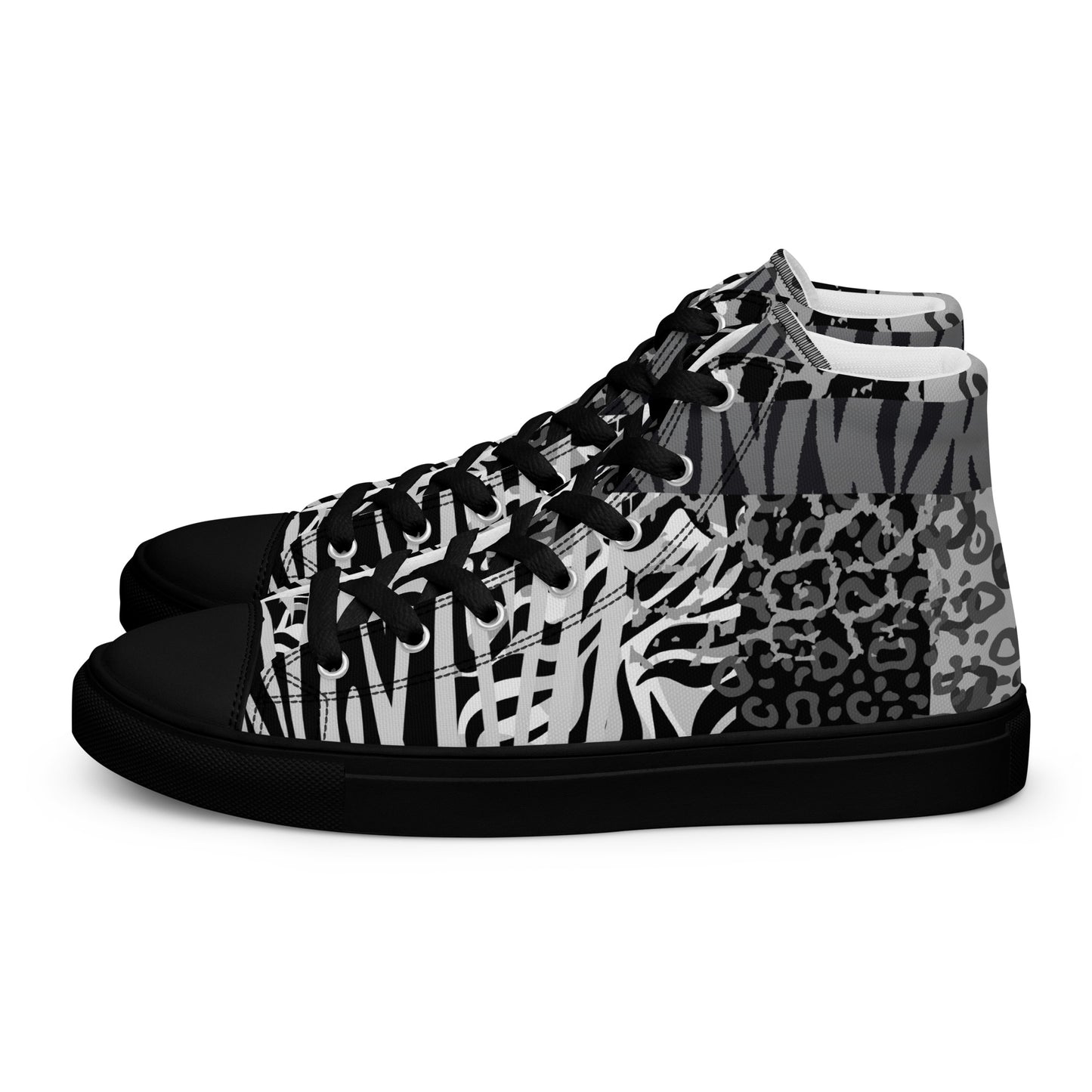 Ladies High Top Canvas Shoes Ice Tiger