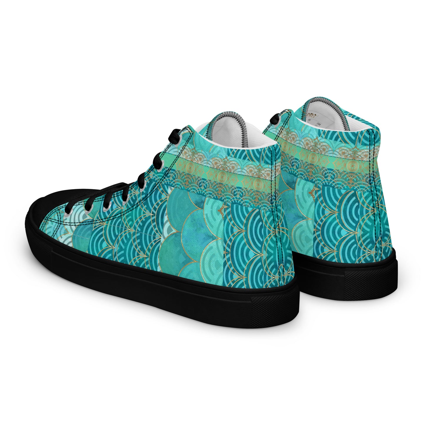 Ladies High Top Canvas Shoes Mermaid Asia