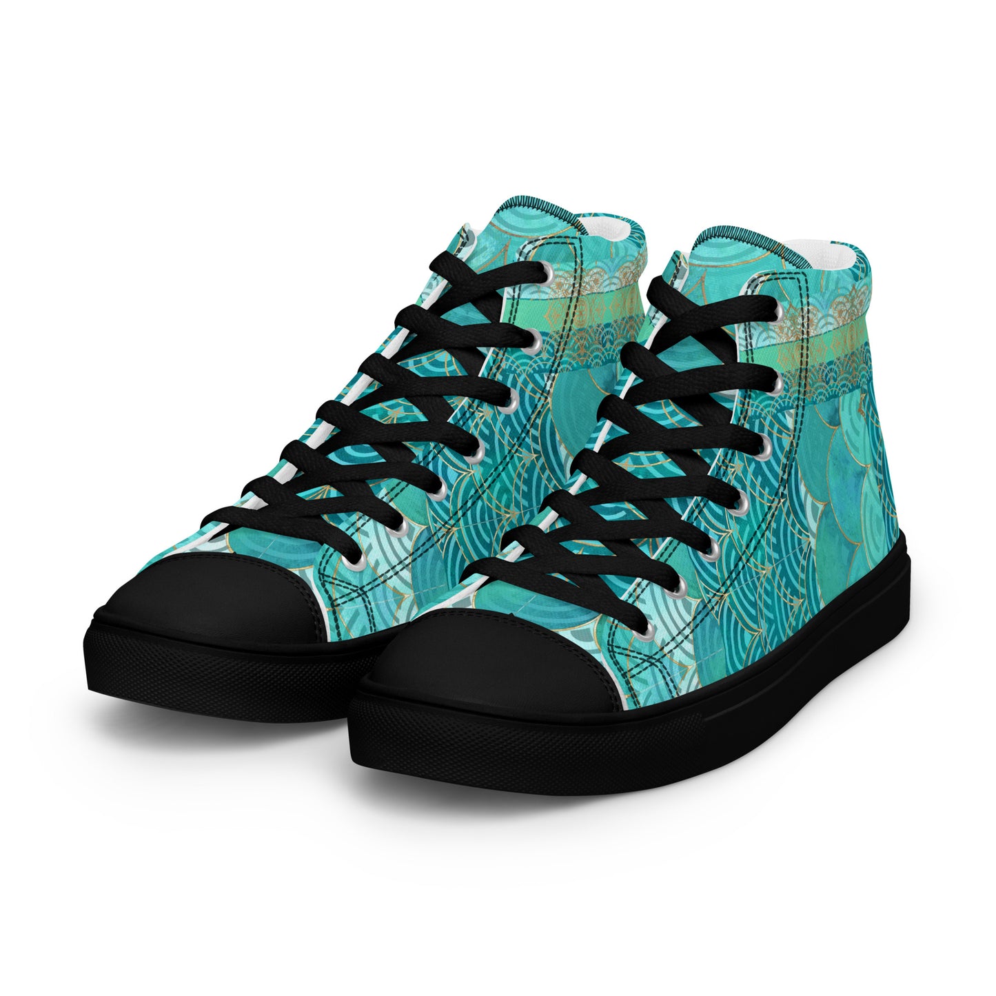 Ladies High Top Canvas Shoes Mermaid Asia