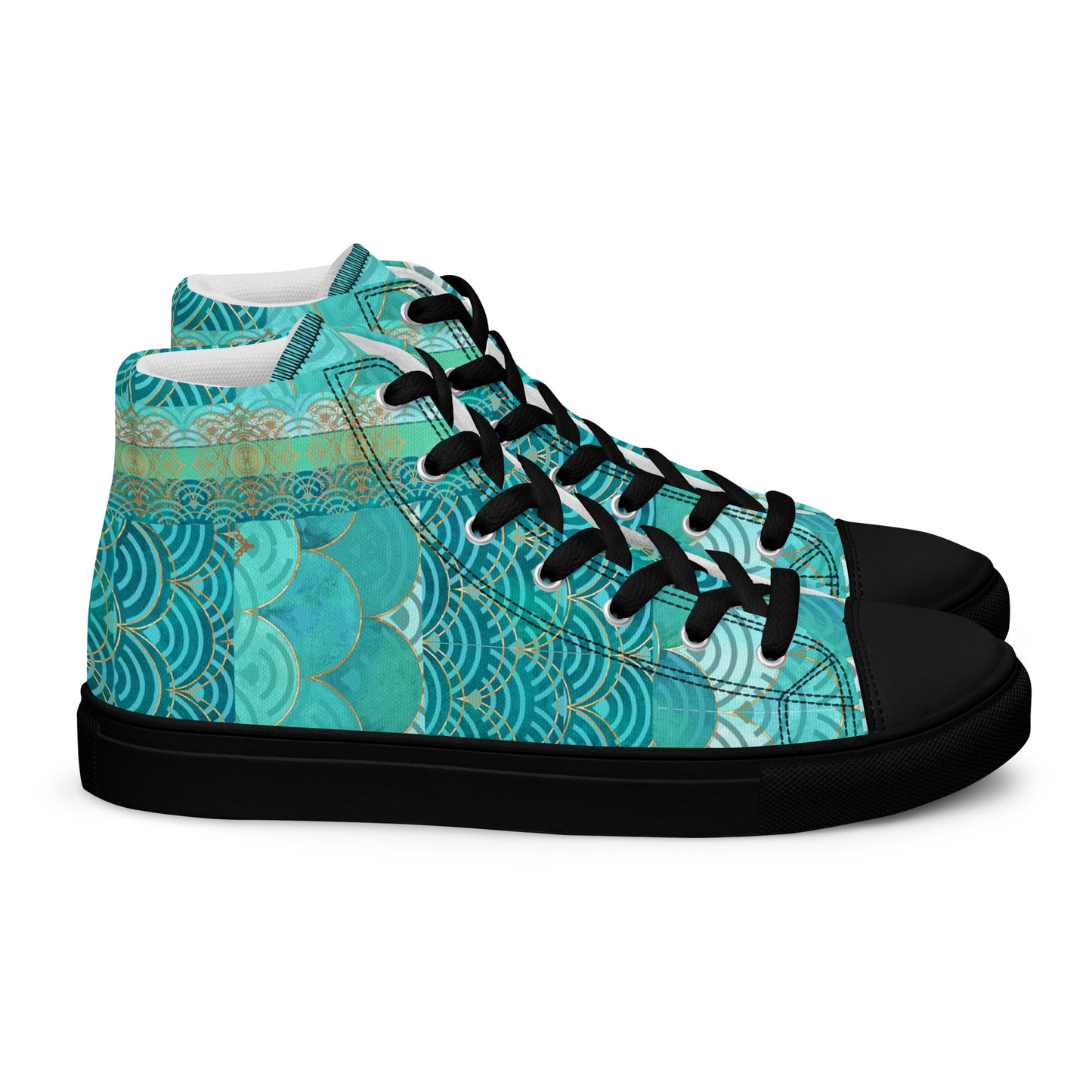 Ladies High Top Canvas Shoes Mermaid Asia