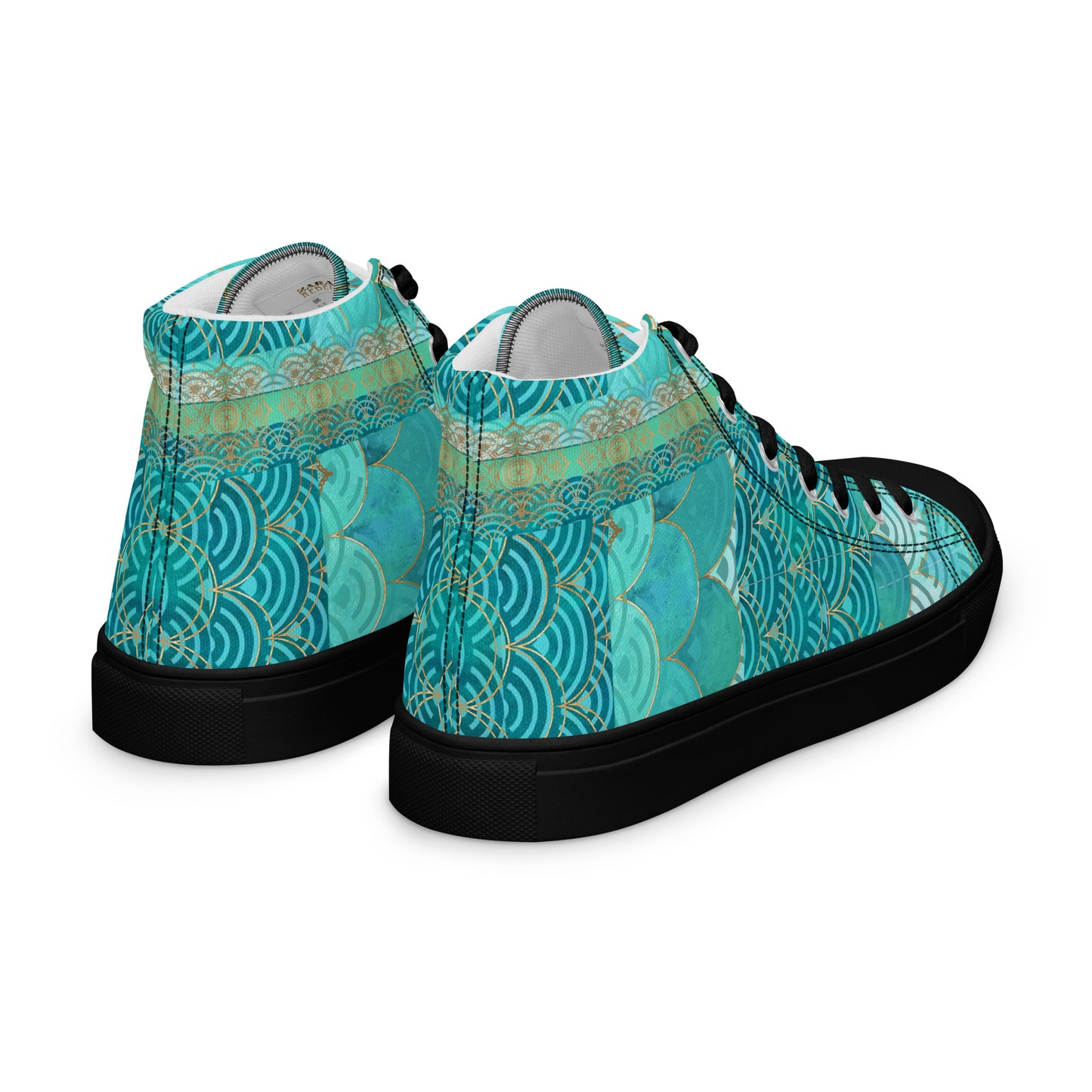 Ladies High Top Canvas Shoes Mermaid Asia