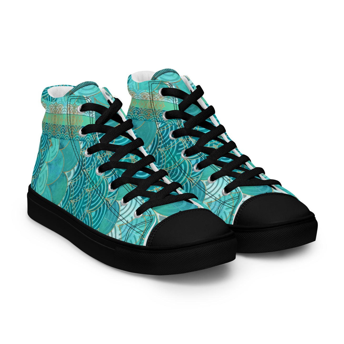 Ladies High Top Canvas Shoes Mermaid Asia