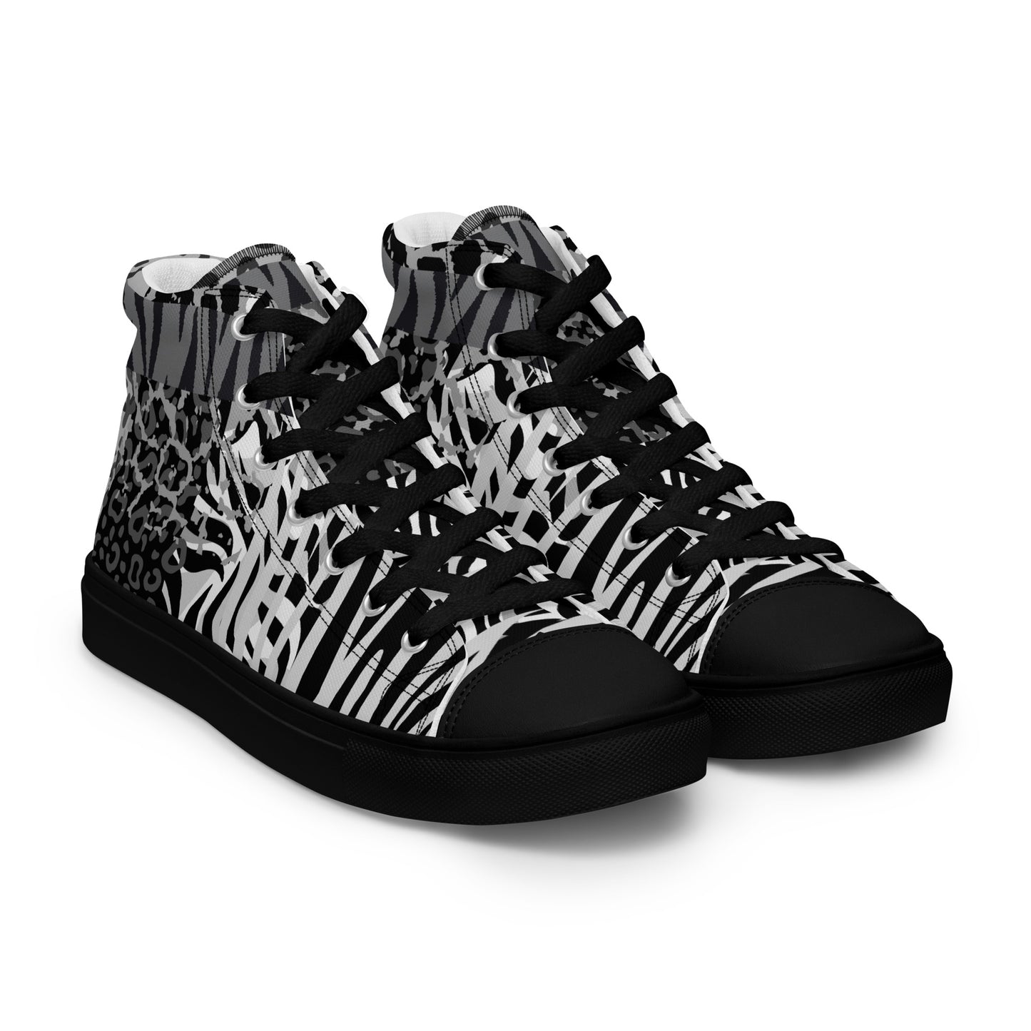 Ladies High Top Canvas Shoes Ice Tiger