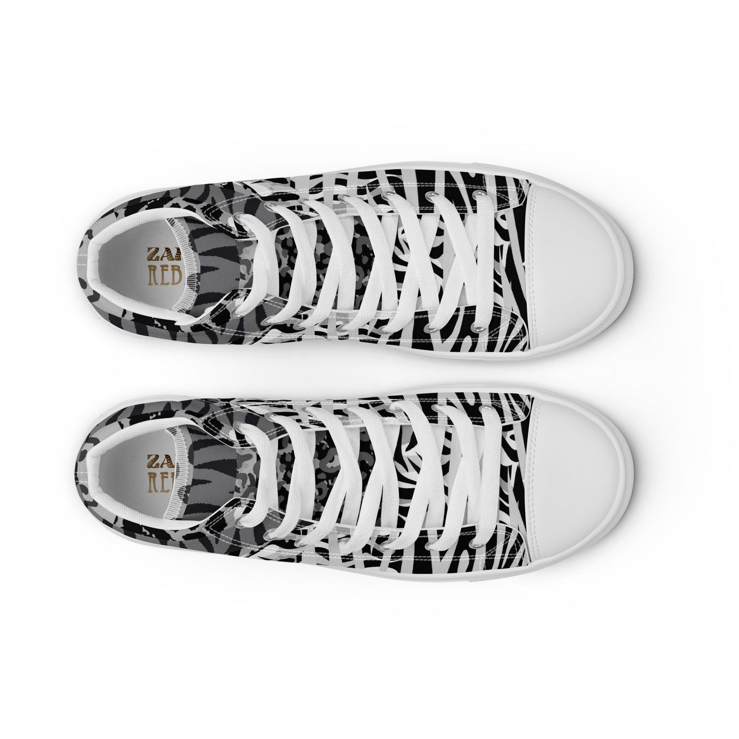 Ladies High Top Canvas Shoes Ice Tiger